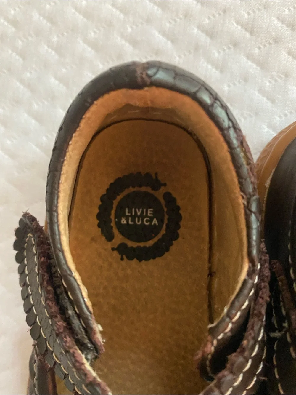 Livie & Luca Brown Leather Mary Jane Shoes for Kids